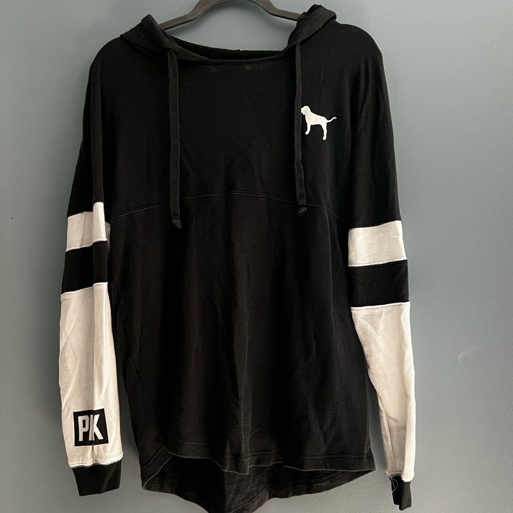 PINK hooded, long sleeve